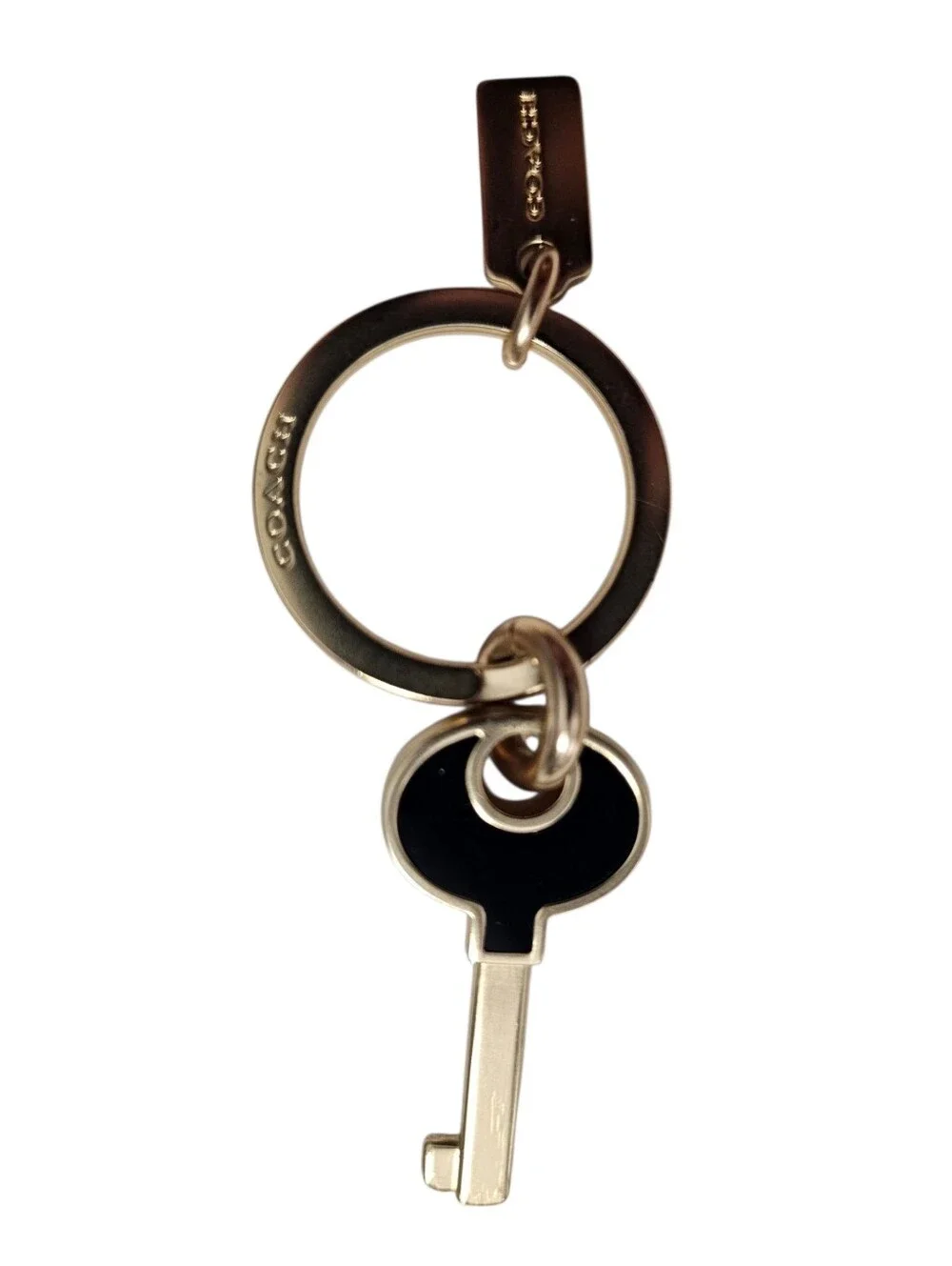 Coach Lock And Key Bag Charm Key Ring
